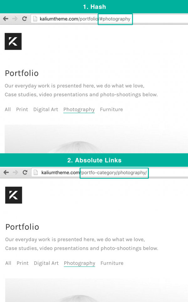 Changing portfolio URL prefixes Laborator