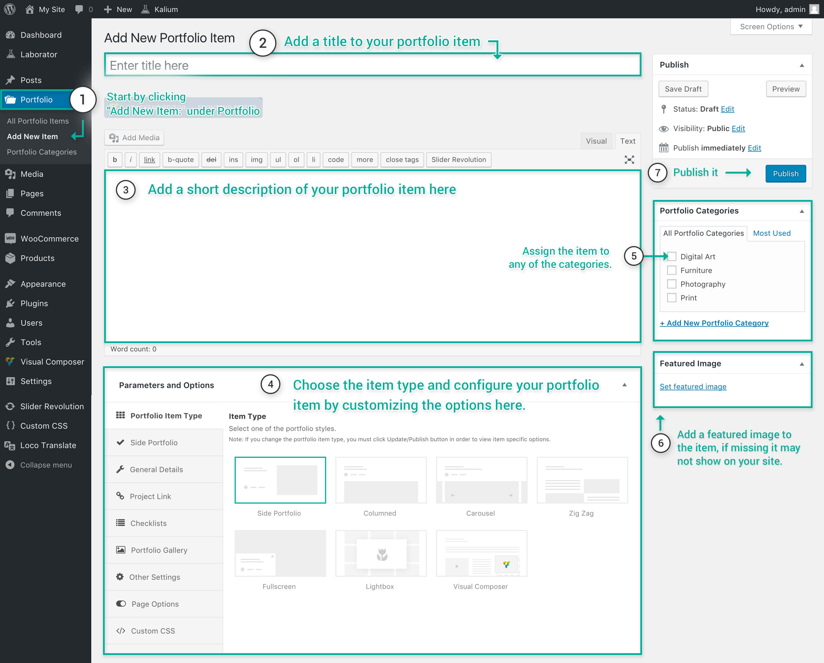 Creating A Portfolio Item Laborator